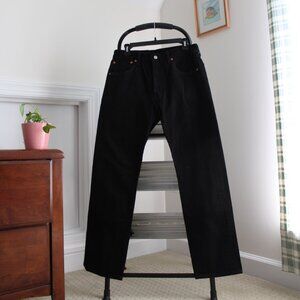 levi 501 '93 straight fit, black with copper detailing